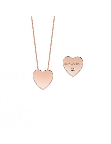 Salvini I Signs Heart necklace in rose gold with diamond 20081101