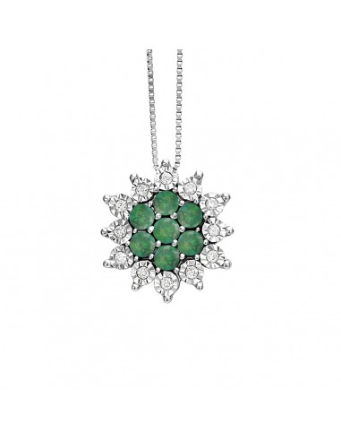 Collier ELISIR Gioielli Bliss in gold Emeralds and Diamonds 20081577