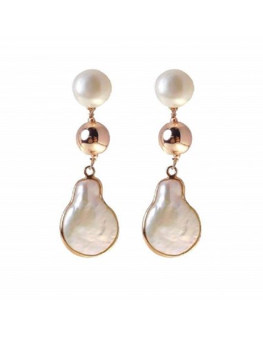 Orecchini BALI gioielli Rajola in ematite perle e argento 45-382-3OR