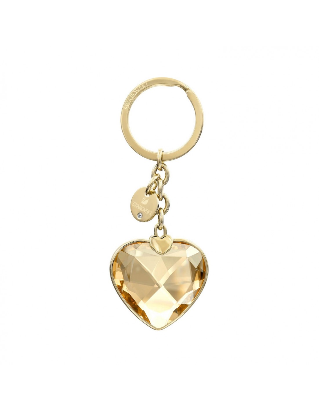 New Heart keychain Swarovski gold plating 5127860