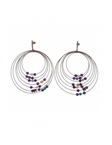 Olimpia jewelery Rajola earrings in silver and amethyst 45-90OR