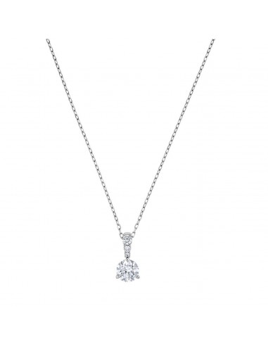 Necklace Solitaire jewelry rhodium...