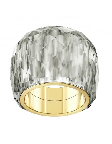 Swarovski Nirvana gray gold plated women's ring
