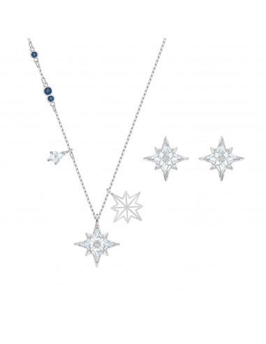 Swarovski Set Symbolic Star collana e orecchini placcatura rodio 5517182