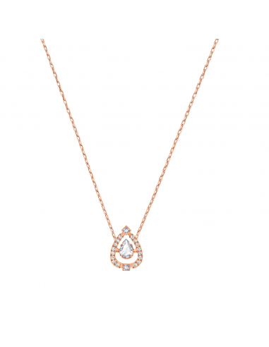 Swarovski Sparkling Dance Pear necklace rose gold plated 5451993