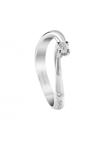 Salvini Dedicated solitaire ring in white gold and diamond 20082954