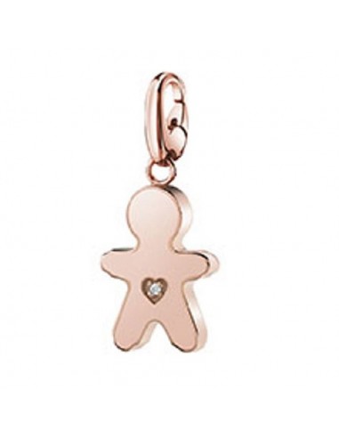 Salvini Charms of Love baby pendant in pink silver and diamond 20077078