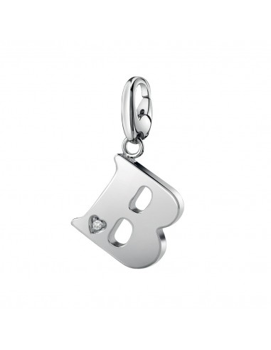 Salvini Charms of Love pendant letter B in silver and diamond 20077294