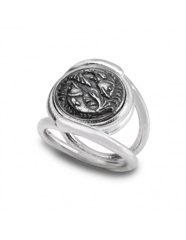 Gerardo Sacco anello Pesci in argento nuova linea zodiaco 30012