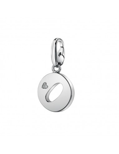 Salvini Charms of Love letter O pendant in silver and diamond 20077304