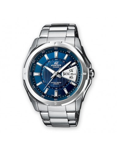 Casio Edifice time only watch in steel EF-129D-2AVEF