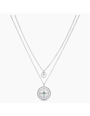Swarovski Symbolic Mandala rhodium plated necklace 5541987