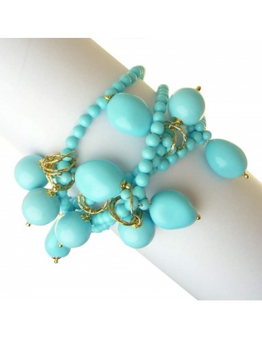 Rajola IBIZA bracelet in turquoise and silver paste 45-312-8