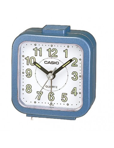 Casio Alarm clock in blue plastic TQ-141-2EF