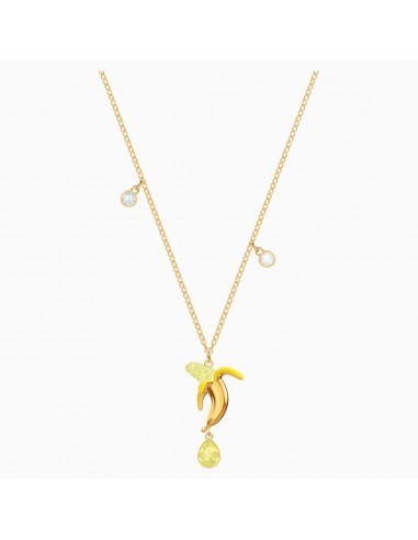 Swarovski No Regrets Banana gold plated necklace 5457504