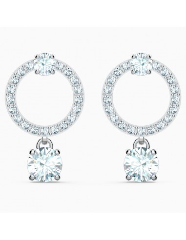 Swarovski Attract Circle ladies earrings rhodium plated 5563278