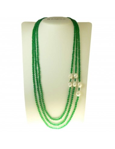 Rajola collana da donna Camilla in agata perle e oro 54-292-5