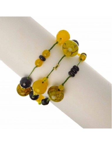 Rajola Norma women's bracelet in agate and onyx 54-376-2018