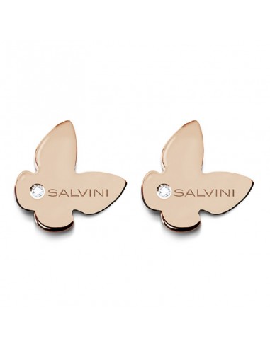 Salvini I Segni butterfly earrings in rose gold and diamonds 20049581