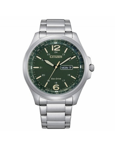 Citizen Military orologio da uomo Eco Drive in acciaio AW0110-82X