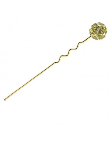 Swarovski Gold-plated Green Hairpin 5617733