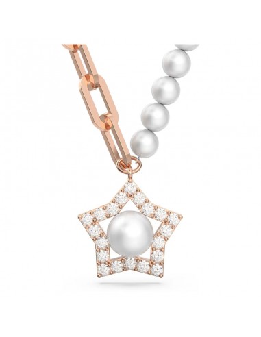 Swarovski Stella Crystal pearls collana da donna placcato color oro rosa 5645381