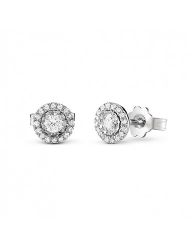 Bliss Rugiada woman's earrings in white gold and diamonds 20093019