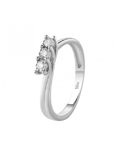 Bliss LUMINA trilogy ring in white gold and diamonds 20084200