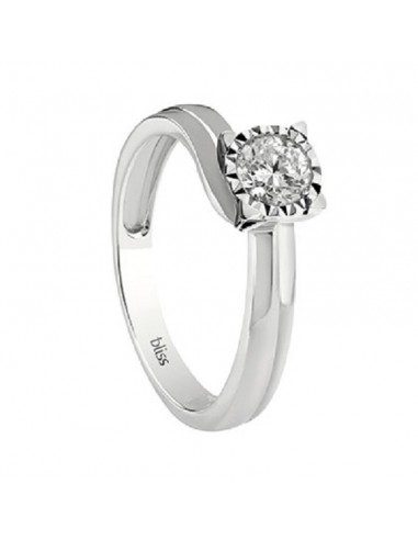 Bliss LUMINA anello da donna in oro bianco e diamante 20074082