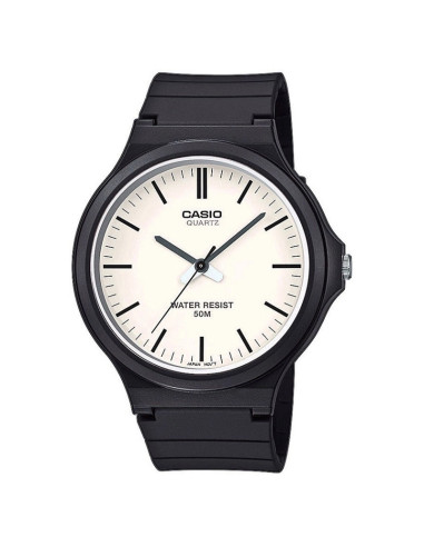 Casio men's time only watch in resin MW-240-7EVEF