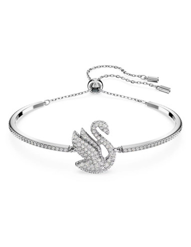 Swarovski Iconic Swan bracciale da donna placcato rodio 5649772
