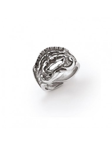 Gerardo Sacco Silver women's ring with mask 39766