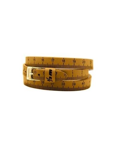 MEZZOMETRO Yellow Sand yellow leather bracelet