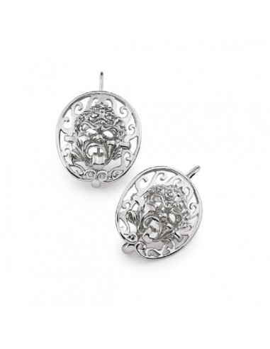 Gerardo Sacco women's earrings with masks in silver 34009